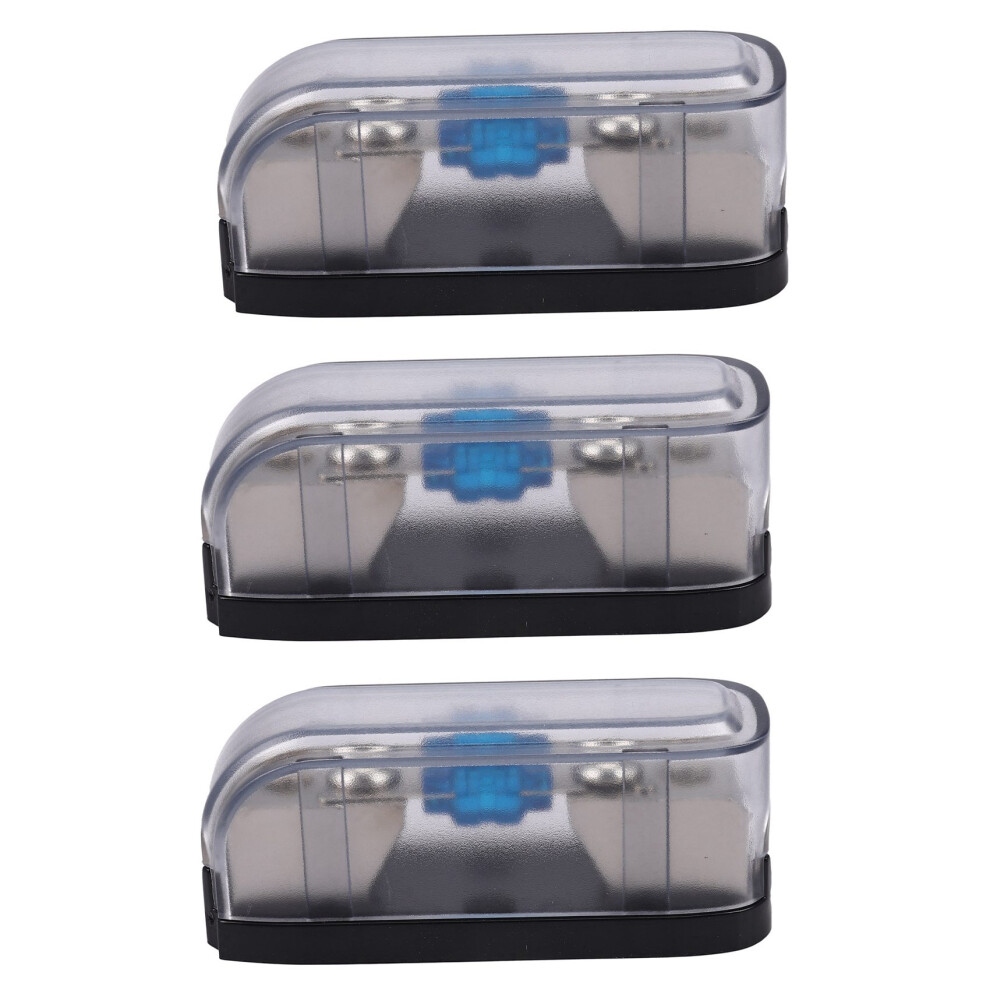 3X Car Stereo Fuse Holder, Auto Agu Audio Fuse Box Power Distribution Block 4Ga In 4Ga Out,Single Way 6033179213876