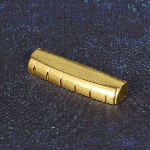 2X Guitar Brass Nut para AcúStico ou , Gold 2