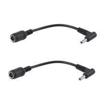 2X Adapter Power Supply 7.4X5.0mm to 4.5X3.0mm Tip Connector Converter for Stream Pavilion Envy Elitebook