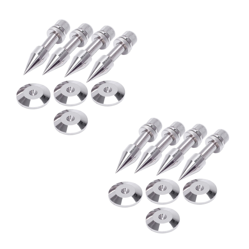 8 Pcs Speaker Spike Isolation Spikes Stand Foot Hifi Speaker Shockproof Cone Base Pads 6032338612802