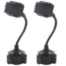 2X Universal Car Mount Adjustable Gooseneck Cup Holder Cradle for Cell Phone