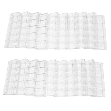 20Pcs Professional Acrylic Poker Chips 200 Chip Trays (Without Cover)