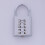 2X Anti-Theft Button Combination Padlock Digit Push Password Lock Zinc Alloy Security Lock Suitcase Luggage Coded Lock 2