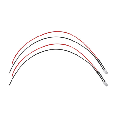 20Pcs 5mm Pre-Wired Diffused LED Diodes Light 20Ma  3-6V White 2
