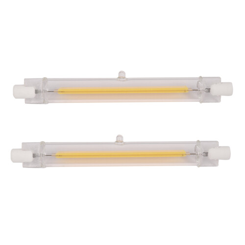 2X Dimmable R7S Led Cob 10W 118mm Led Light Bulbs Replace Halogen Lamp-Warm White Light 220V