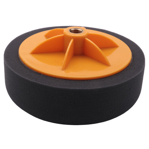 2X 6 Polegadas / 15Cm Almofada de Cera para Carro Esponja M14 Polimento de Roda Kit Ferramenta para Polidor de Carro Preta 1
