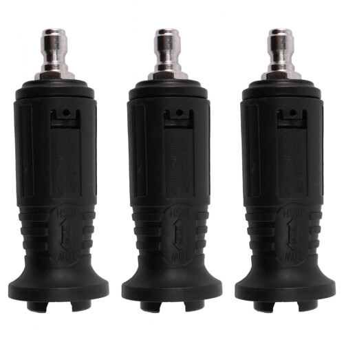 3X Auto Tool Adjustable High Pressure Washer Nozzle Tips,Variable Spray Pattern, 1/4Inch Quick Connect