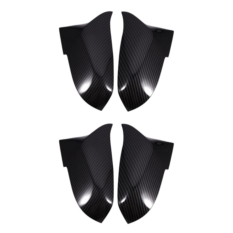 2 Pair Carbon Fiber Car Rear View Mirror Cover Cap For F20 F22 F30 F31 F32 F33 F36 F34 F35 Side Mirror Cover Trim 6033130306258
