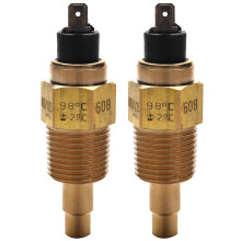 2X Vdo 1/2 Npt 21mm Thread Engine Oil Temperature Sensor Water Temperature Sensor for Generator Set