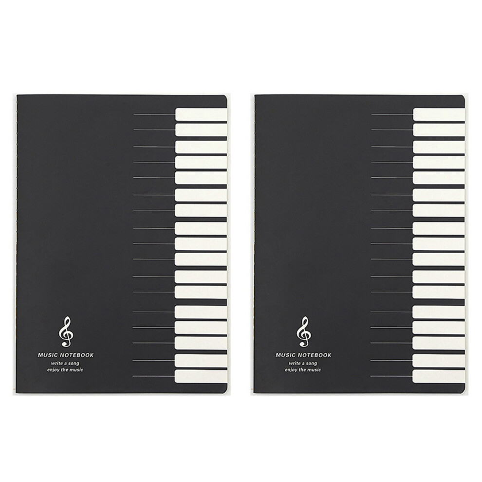 2X Five Lines Music Notes Notebook Music Tab Staff Stave Notebook