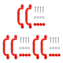 3 Paio Parco Giochi per Bambini Maniglie Antiscivolo Kit di Fissaggio Hardware Telaio da Arrampicata Scala Corrimano Altalena Accessori per Attività