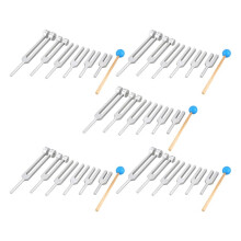 30Pcs Aluminio 128Hz-4096Hz Kit de Diapasón de Curación Vibración de Sonido