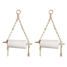 2X BastãO de Madeira para Pendurar Parede NóRdica para Usar Adorno de Sala de Estar para TrançA à MãO DecoraçãO de Casa