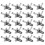 20Pcs Universal Motorcycle Right Angle Inline Fuel Filter 1/4 Inch 6mm Hose Lines for 1