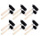 1.5 Inch and 3 Inch Hard Rubber Roller Heavy Steel Frame  Tools 12 Pieces 1