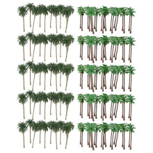 200 Pezzi di Palma Da Cocco Modello Alberi/Paesaggio Modello Plastica Artificiale Layout Foresta Pluviale Diorama