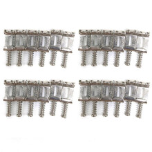 24 Roller Bridge Pull String Code Electric Guitar Saddle for STRATOCASTER Telecaster Electric Guitar Accessories Silver