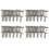 24 Roller Bridge Pull String Code Electric Guitar Saddle for STRATOCASTER Telecaster Electric Guitar Accessories Silver 1