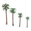 200 Pcs Coconut  Model Trees/Scenery Model Plastic Artificial Layout Rainforest Diorama 6