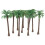 200 Pcs Coconut  Model Trees/Scenery Model Plastic Artificial Layout Rainforest Diorama 5