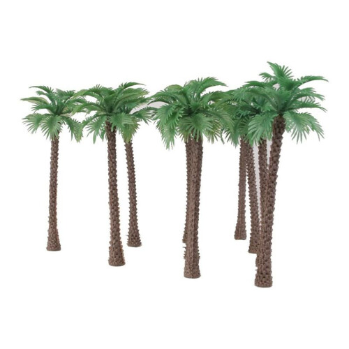 200 Pcs Coconut  Model Trees/Scenery Model Plastic Artificial Layout Rainforest Diorama 1