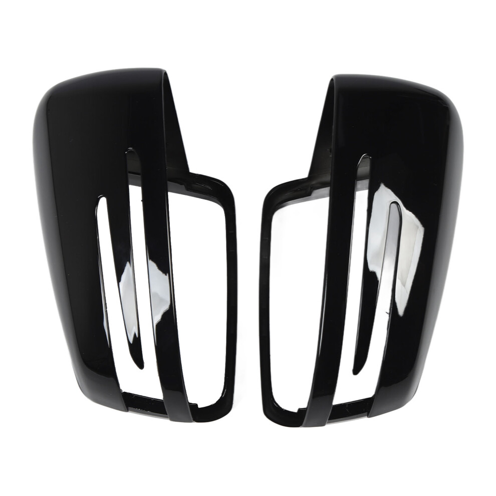 Glossy Rearview Mirror Cover For W221,W204,W212, W218 & More Black 7901369169786