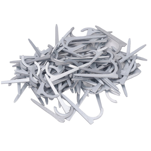100 Pcs Carbon Steel Pipe Hook Nails, High Strength Wall Fasteners 1