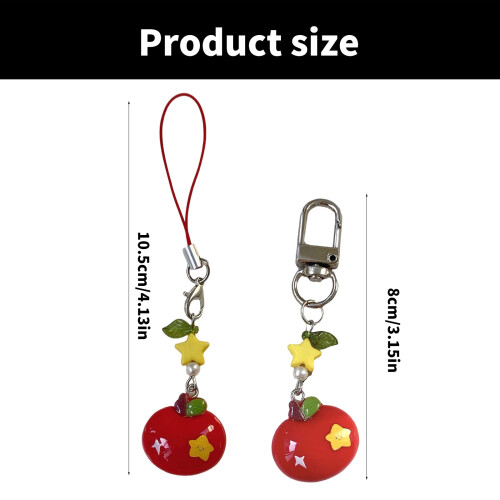 Accessoire portatif élégant de charme mobile de-porte-clés 2
