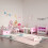 ZONEKIZ ZONEKIZ Storage Unit W/9 Removable Storage Baskets for Nursery Playroom, Pink 1