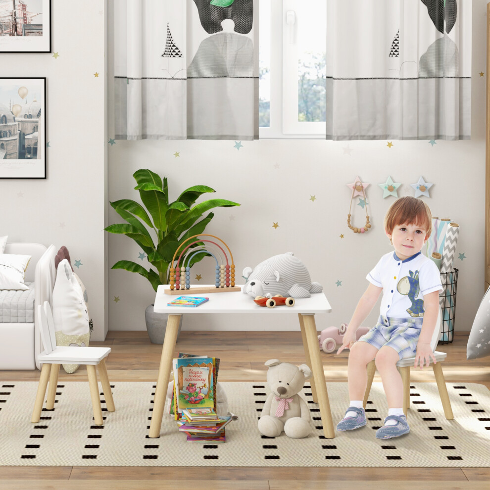Aiyaplay 3 Pieces Toddler Table And Chair Set For Nursery, Playroom, Classroom