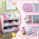 ZONEKIZ ZONEKIZ Storage Unit W/9 Removable Storage Baskets for Nursery Playroom, Pink 5