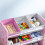 ZONEKIZ ZONEKIZ Storage Unit W/9 Removable Storage Baskets for Nursery Playroom, Pink 9