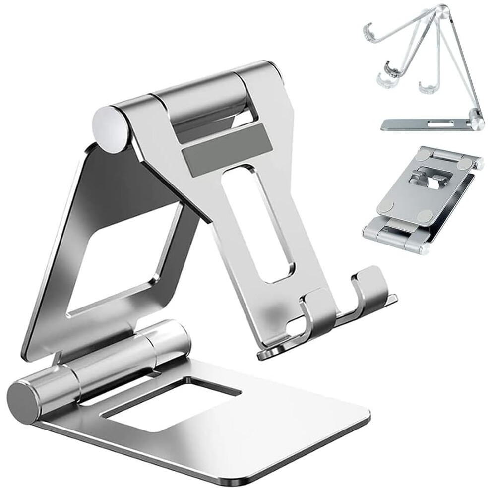 Elegant Desk Accessory, Foldable Aluminum Steel Universal Cell Phone Holder 270 Degrees Rotating, Hands-Free Technology For Iphone, Huawei, Samsung De 9399812412660