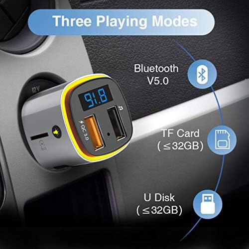 Πομπός FM Bluetooth επόμενης γενιάς, προσαρμογέας αυτοκινήτου ευρείας συμβατότητας 1