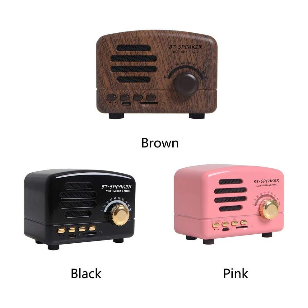 Vintage Style Portable Bluetooth Speaker, High Fidelity Stereo Audio With Strong Bass Enhancement, Compact Design For Outdoor, Cooking, Parties, 9169997993441
