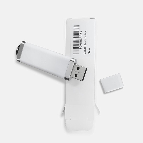 Σμάλτο USB Flash Drive, Λευκό, 64GB υψηλής ταχύτητας μεταφοράς δεδομένων με δωρεάν 2