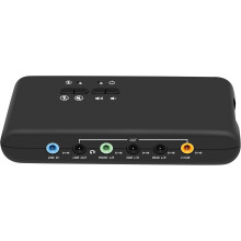 Solution audio professionnelle, carte son externe 7.1 canaux avec contrôle du volume, améliorez votre expérience de jeu et de divertissement,