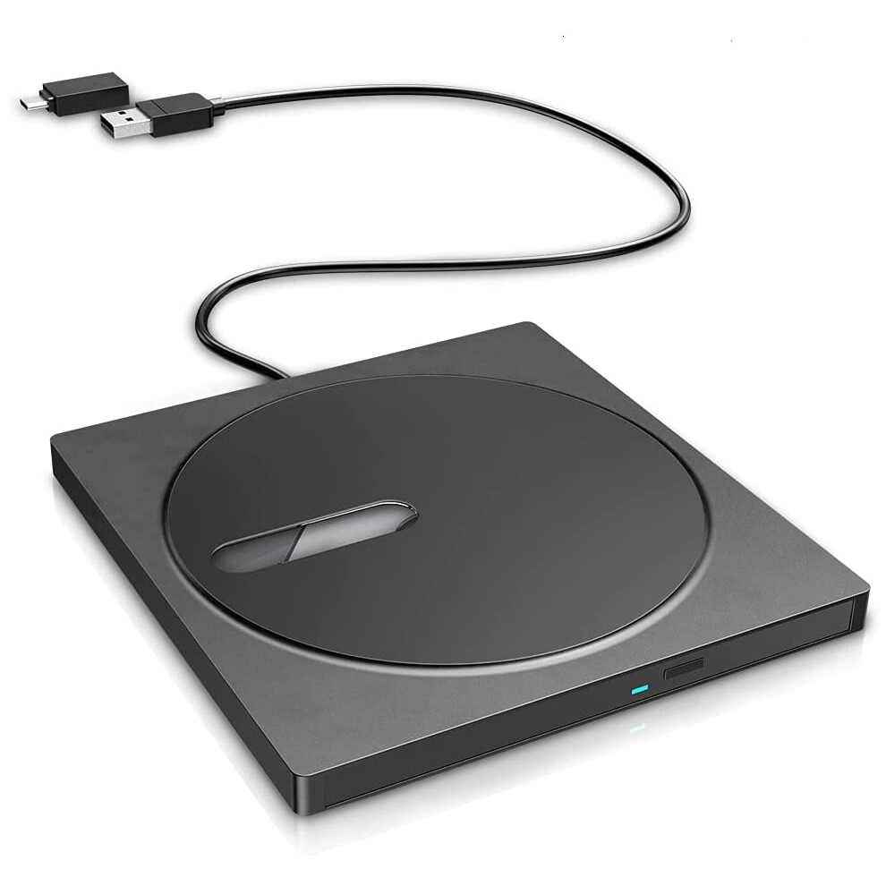 Portable 3D Blu-Ray Dvd Writer, Advanced Burning Technology Ultra-Slim Bluray Drive For Windows & Macos, Effortless Plug & Play Portable Bluray Drive 9004841553221