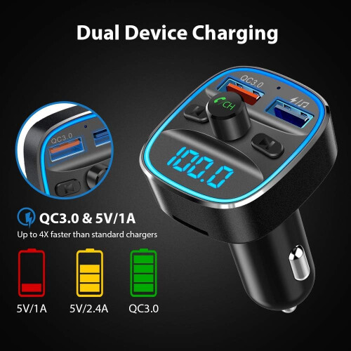 Σύγχρονο αξεσουάρ οδήγησης, πομπός Bluetooth FM για απρόσκοπτη ροή μουσικής, 1