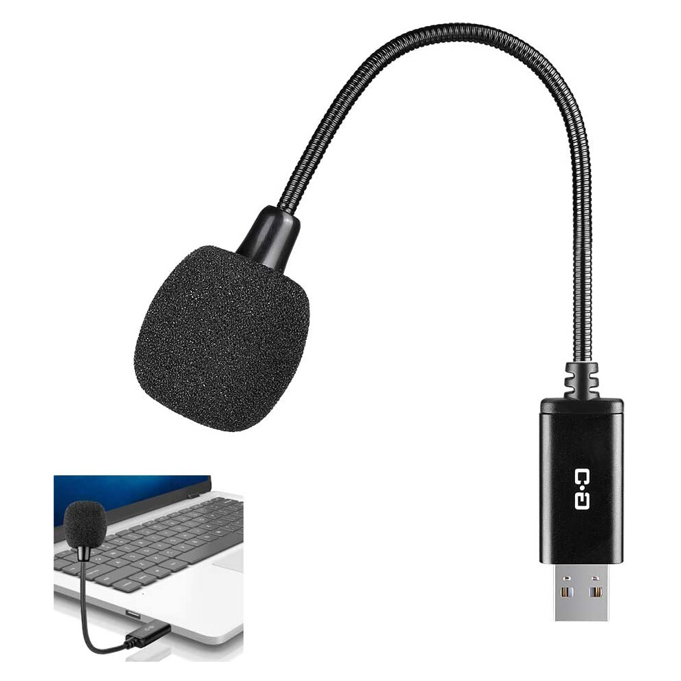 Adjustable Mini Usb Microphone, Crystal Clear Communication With Built-In Advanced Chip, Wide Compatibility For Laptops And Desktops Makes It The 9340258570063