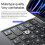 Protective Case for iPad with Bluetooth Keyboard DarkGrey  iPad Pro 13 M4 2024 2