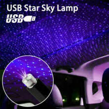 Romantisches Nachtlicht, tragbare USB-Auto-Deckenleuchte mit geräuschaktivierten LEDs, verbesserte romantische Sprachsteuerung für die