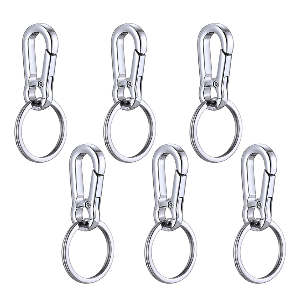Durable Construction Metal Carabiner Keychain, Practical Gift Great For Diy Key Ring Clip With Corrosion Resistance, Sturdy Material Smooth Surface 9004841828954
