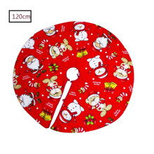 Jupe de sapin de Noël décorative parfaite, facile à installer, en matériau doux et durable, en tissu polyester, pour une décoration de Noël