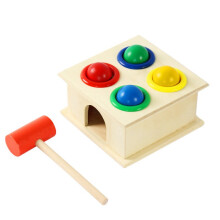 Banco de madeira infantil para brincar de martelar, brinquedo que desenvolve habilidades cognitivas com jogo divertido de martelo, construção