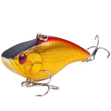 Señuelo de pesca sin paleta con anzuelos triples premium, señuelo de pesca vibratorio con ruido de sonajero y acción de natación realista,