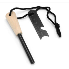 Kit di sopravvivenza per accendere il fuoco, acciarino facile da usare con lega di magnesio e accendifuoco in ceramica, equipaggiamento di