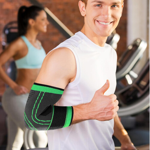 Compression Support Sleeve for Elbow Stability, Adjustable Strapping System for Custom Fit, Unrivaled Quality Assurance in Support Wear, Superior 2