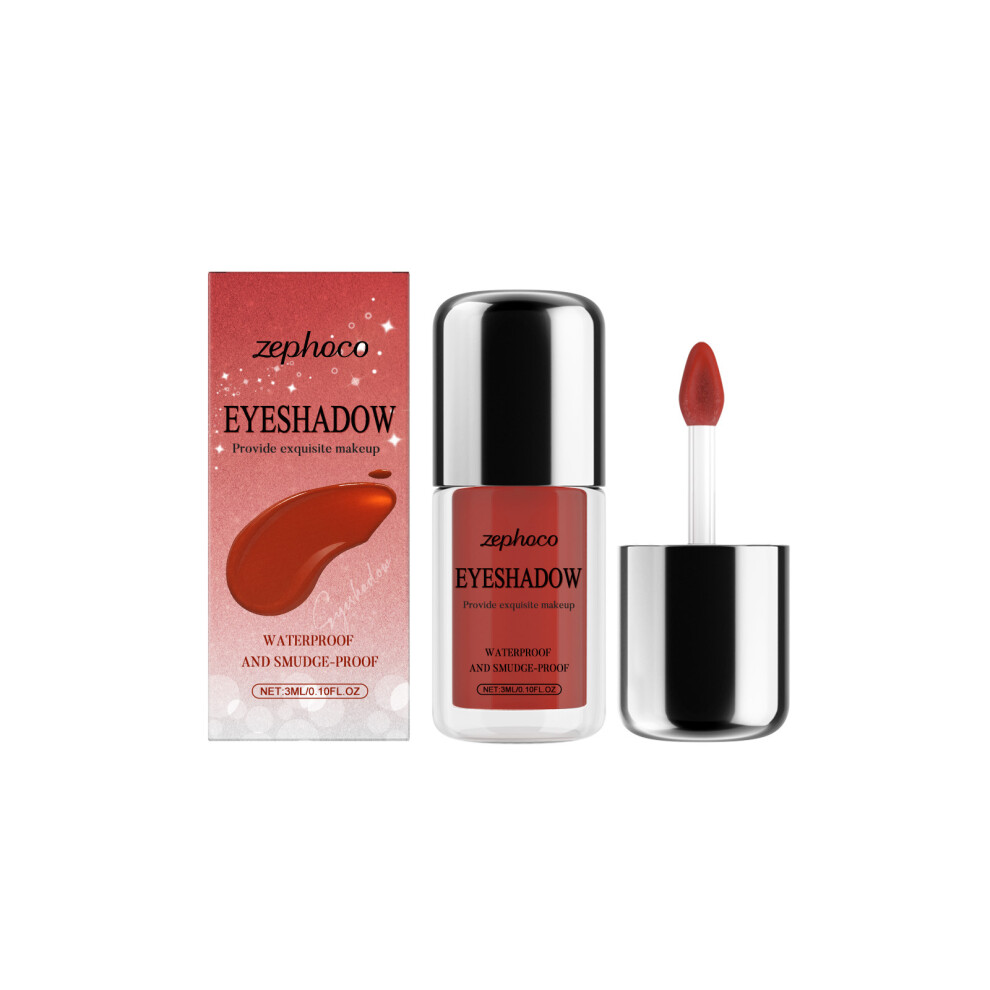 Red (3Ml, ) Zephoco Glitter Liquid Eye Shadow Series Multi-Color Eye Shadow Delicate Glitter Daily Eye Makeup