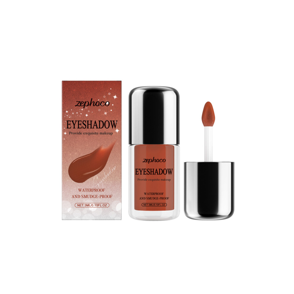 (3ml, Claret) Zephoco glitter liquid eye shadow series multi-color eye shadow delicate glitter daily eye makeup